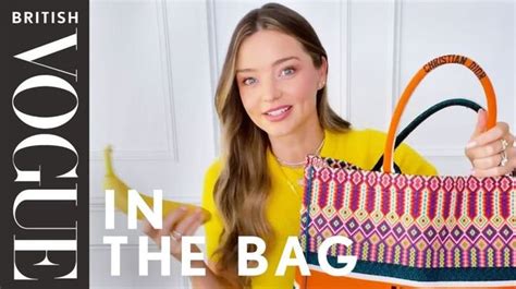 miranda kerr dior bag|Watch Miranda Kerr Break Down Exactly What’s In Her Dior Bag.